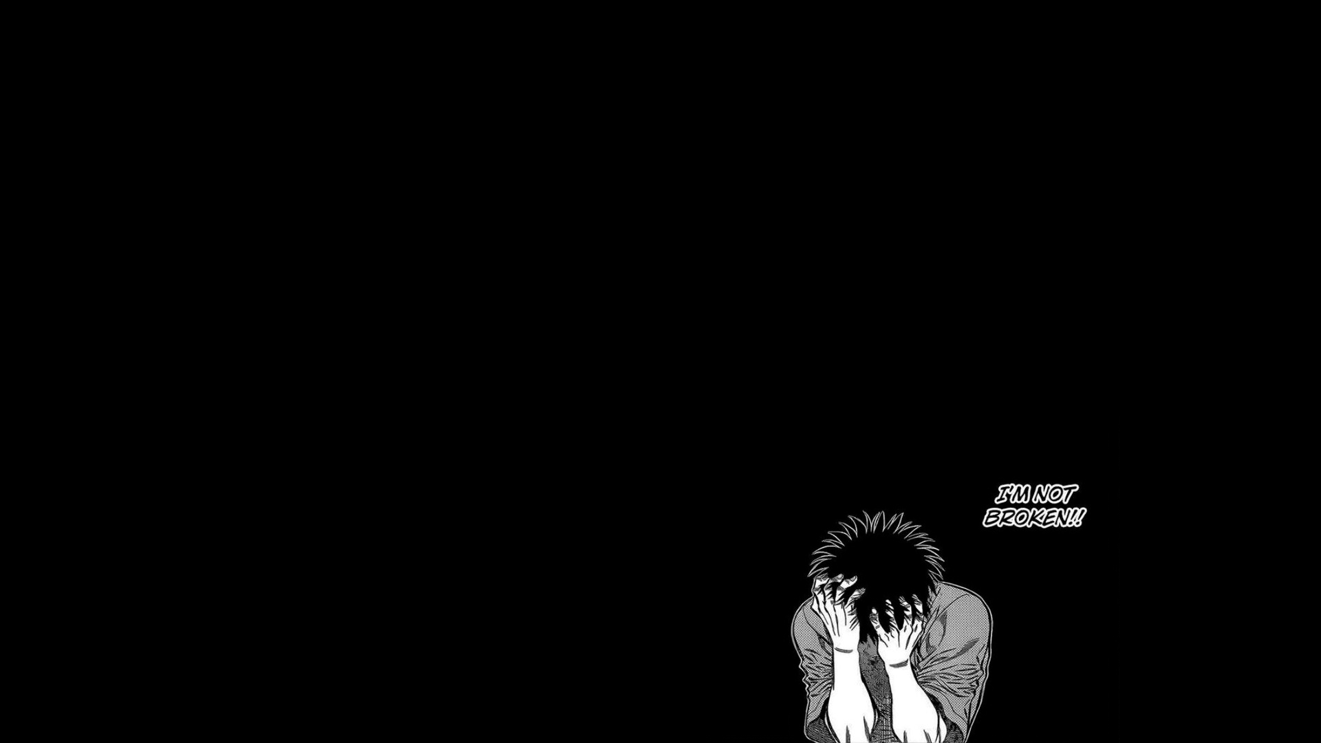 Wallpaper, Hajime no Ippo, boxing, manga, depressing, anime boys, Mamoru Takamura 1920x1080