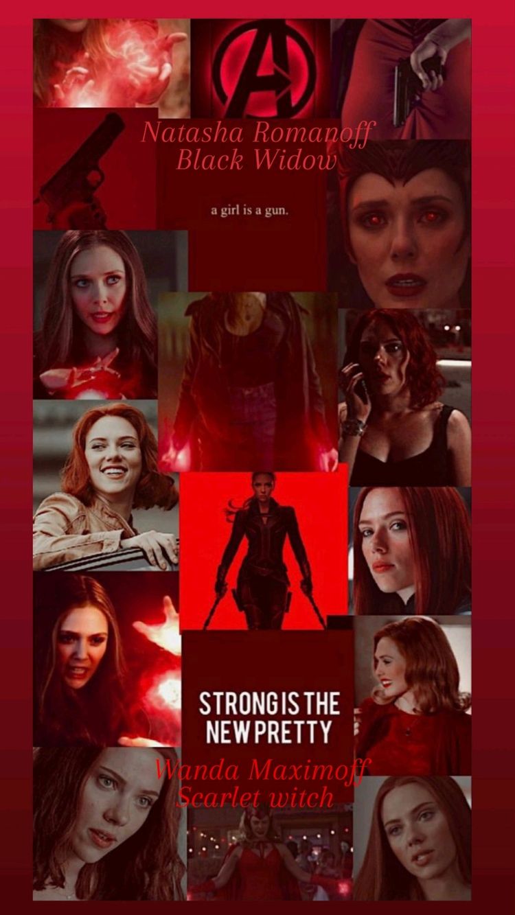 Wanda Maximoff as Scarlett Johansson & Natasha Romanoff as Black Widow (lockscreen). Black widow avengers, Black widow marvel, Black widow wallpaper