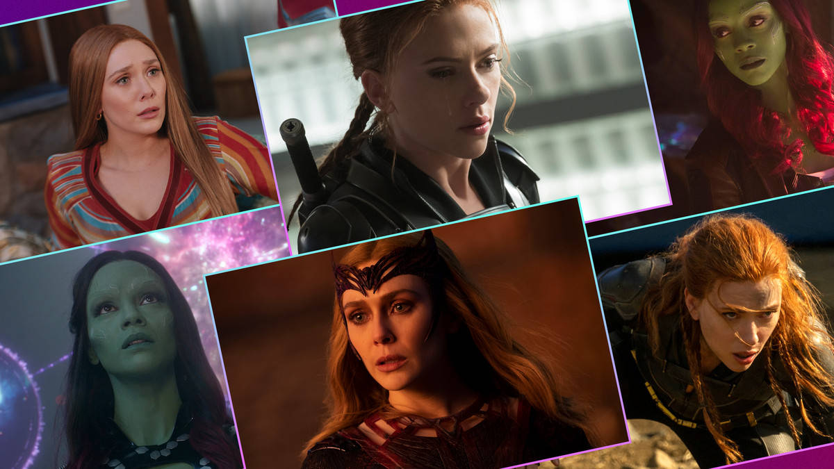 Download Wanda Maximoff And Women Of Mcu Wallpaper