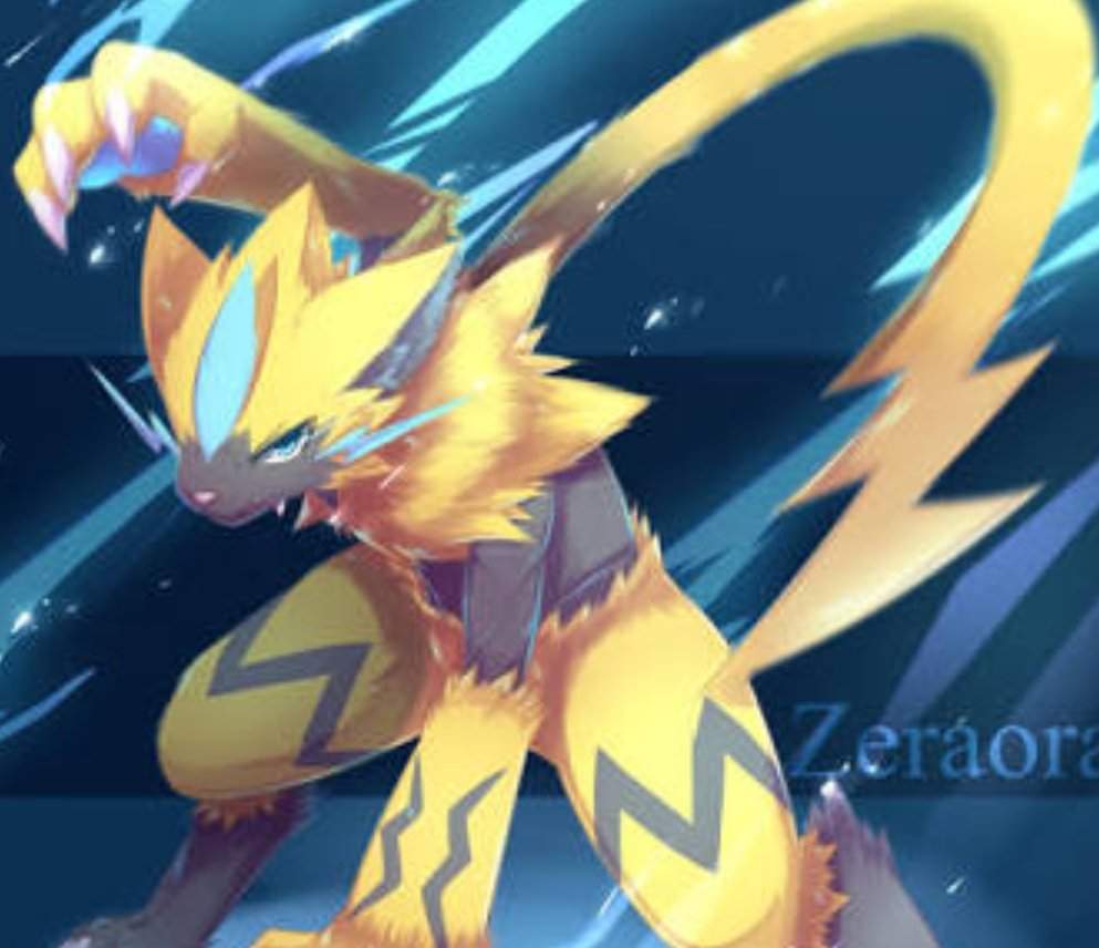 Zeraora.. The Lightning Assasin.. . Pokémon as MLBB Heroes!. Mobile Legends Amino Amino