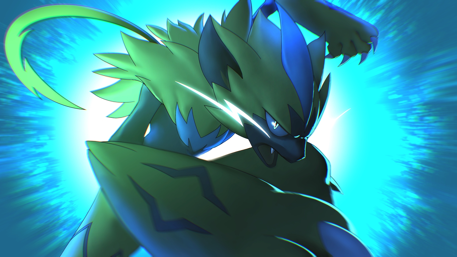 Close Higa Tsubasa No Humans Pokemon Polychromatic Zeraora. Konachan.net.com Anime Wallpaper