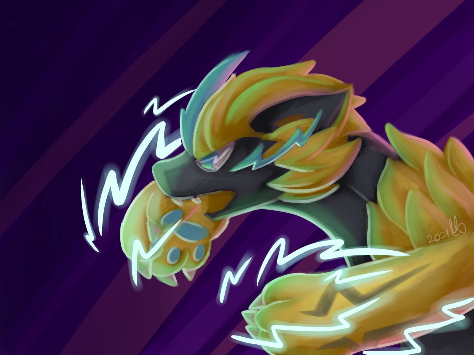 Zeraora desktop background (oc)