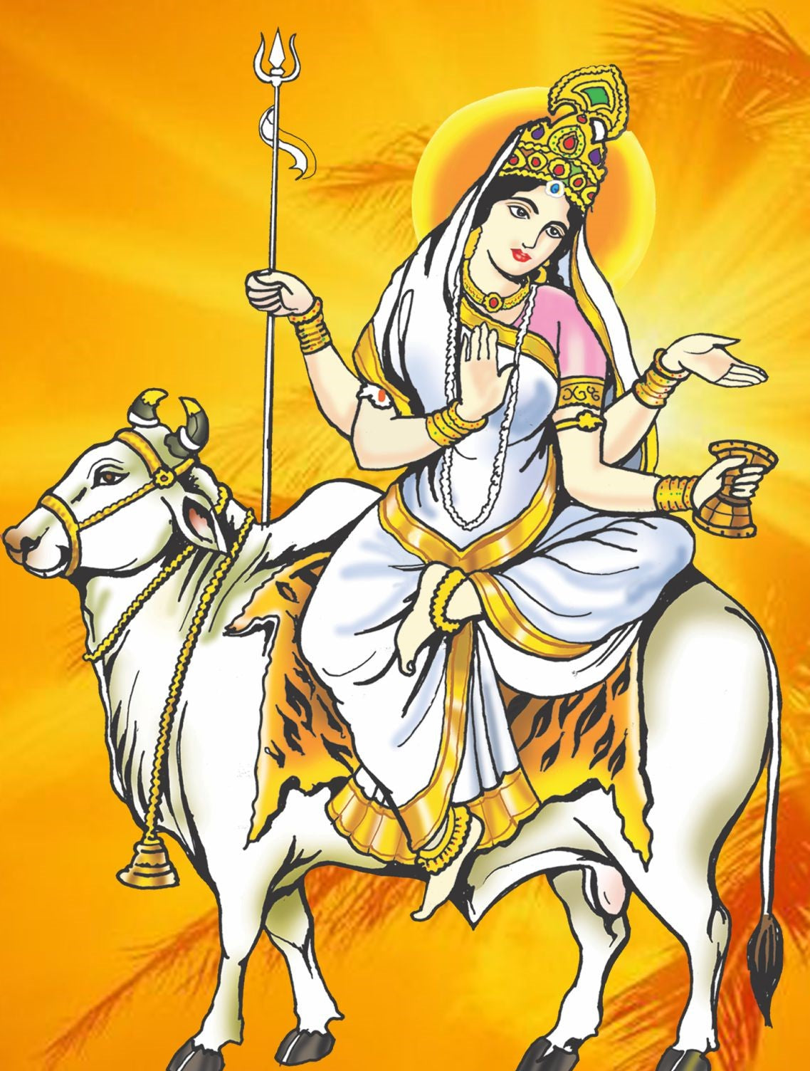 Shailputri Mata Ki Aarti In English & Hindi