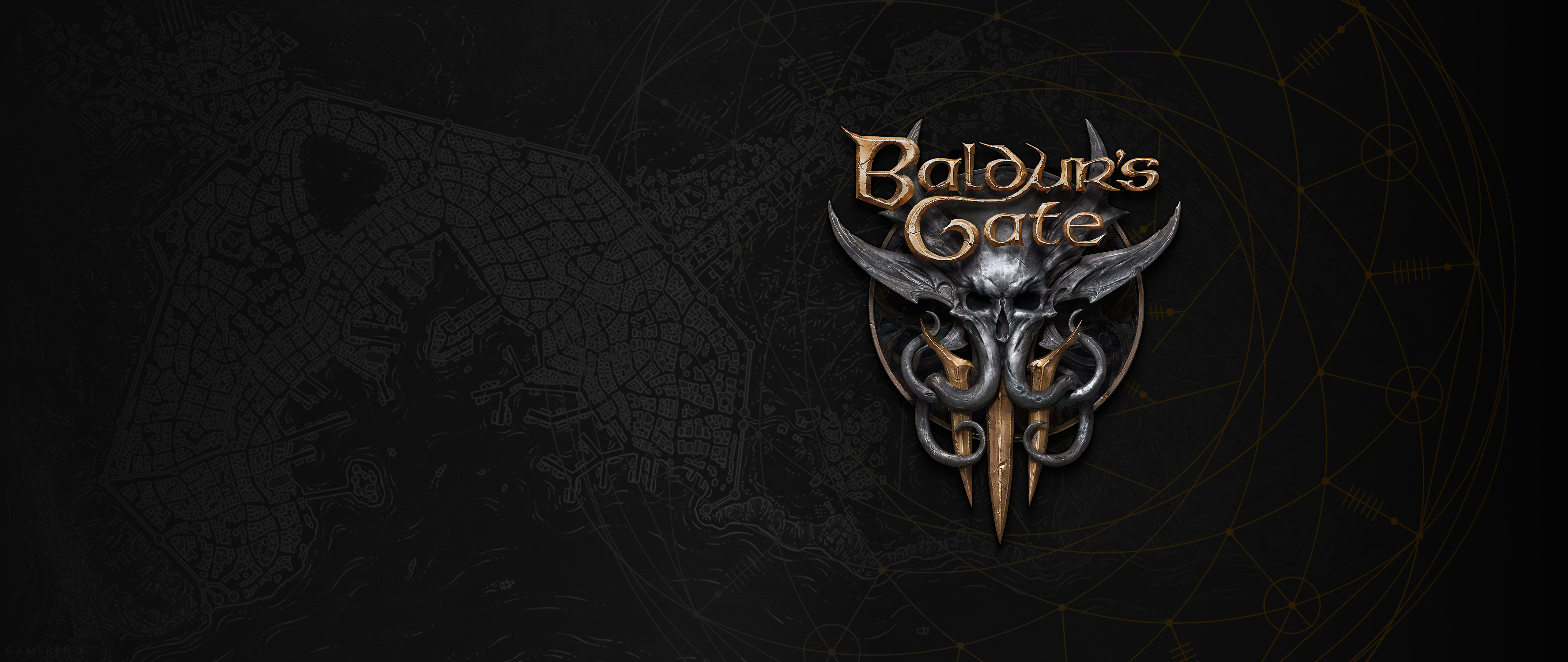 BG3's Gate Map 5120x2160 Wallpaper