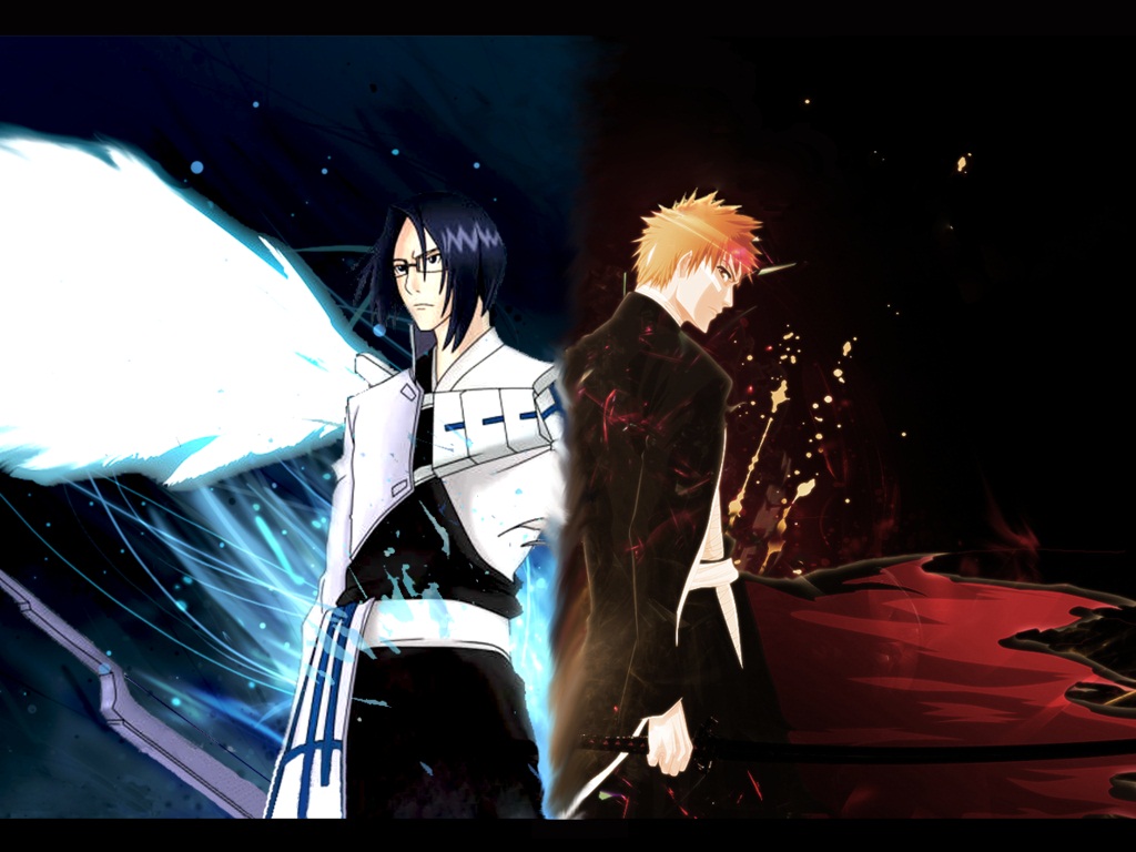 Uryu Ishida and Ichigo Kurosaki Ishida wallpaper