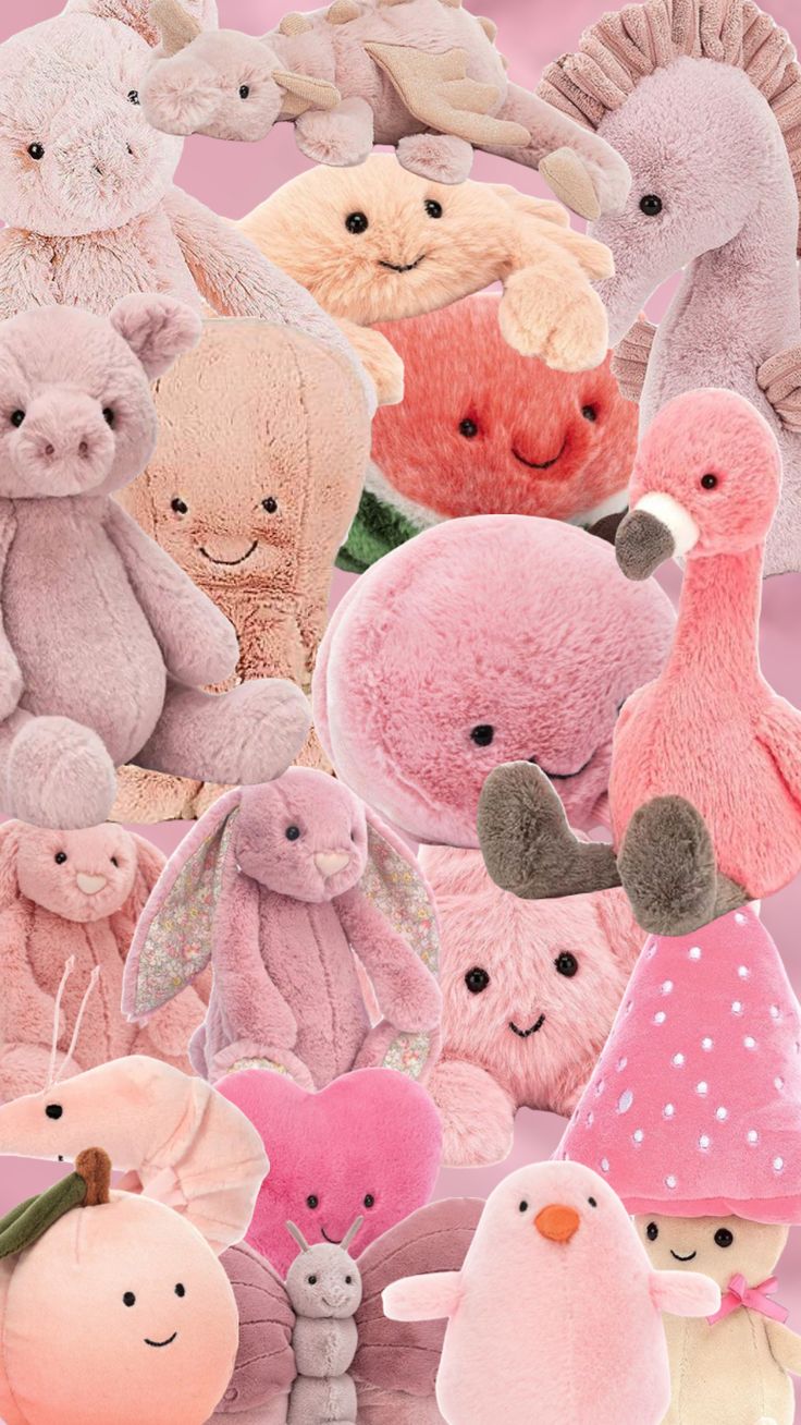 Jellycat stuffed animals, Cute stuffed animals, Sanrio wallpaper