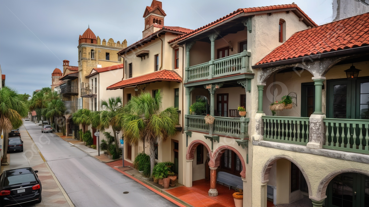 The Streets Of Old St Background, Augustine, Picture Of St Augustine Florida Background Image And Wallpaper for Free Download