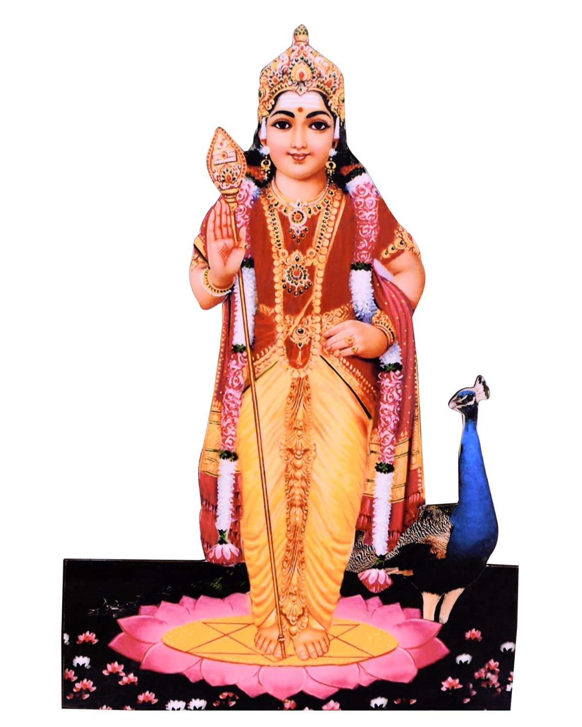 Vils Lord Muruga Kartikeya Subramanya Kumara Skanda Divine Holy Blessing Wood & Plastic Photo Frame Cutout With Backstand For Pooja Gift (4 Inch X 6 Inch), Amazon.co.uk: Home & Kitchen