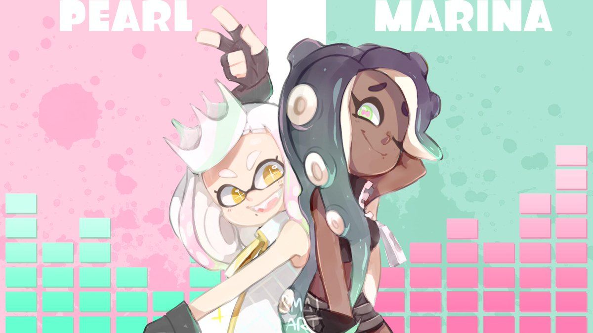Pearl & Marina. Splatoon, Pearl and marina, Marina splatoon