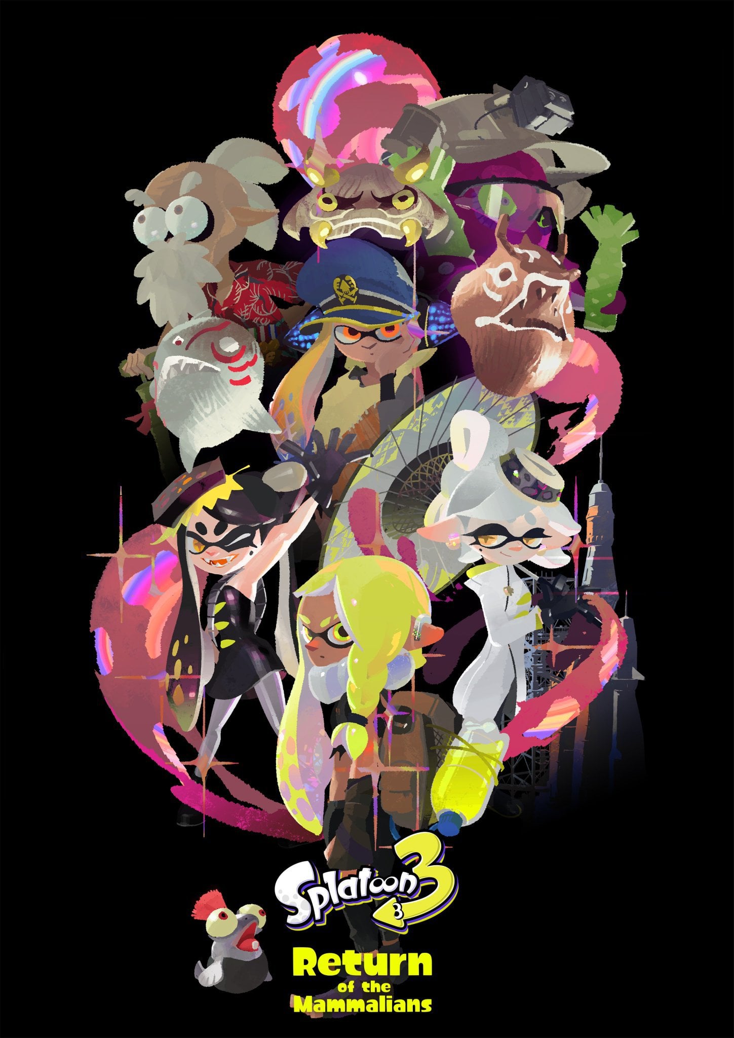 SplatoonJP tweet with mobile wallpaper sized art