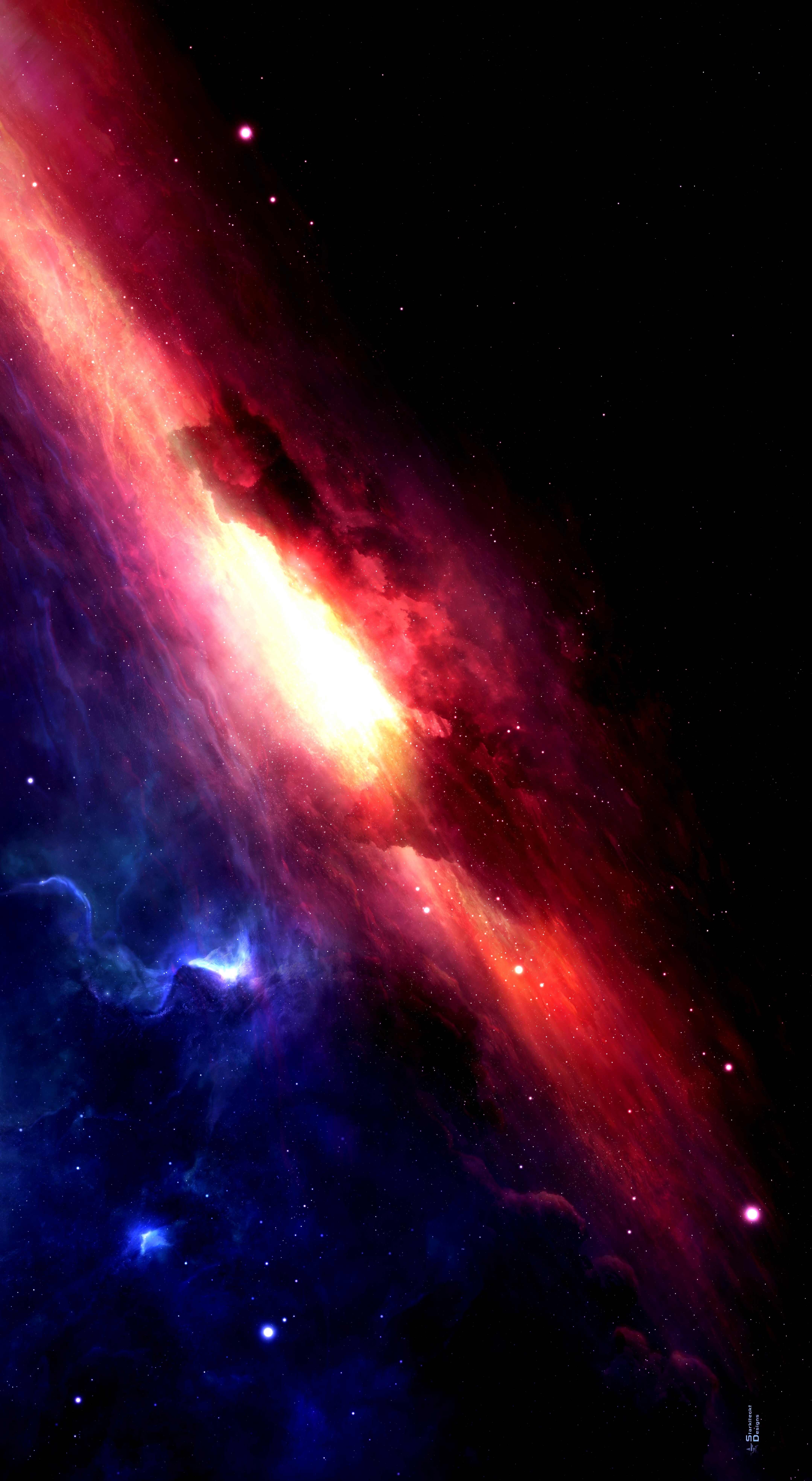 I did my best amoledise this 8k space wallpaper [7860x4320]