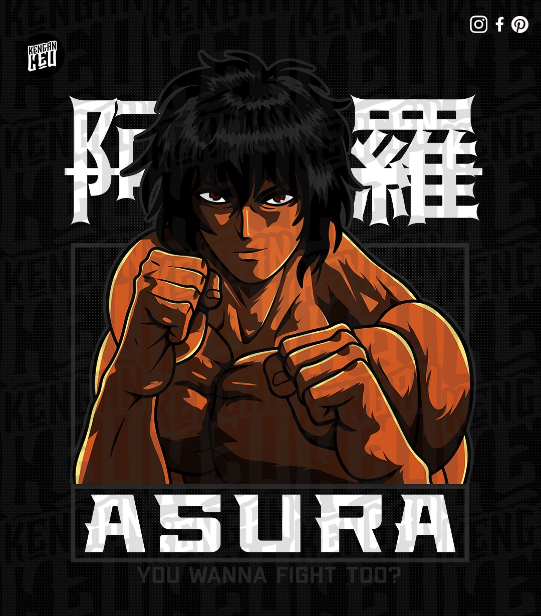 Tokita Ohma Kengan Ashura ' Poster by VENOMOVSME. Displate. Poster, Anime, Manga
