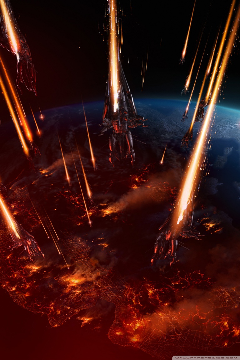 Mass Effect 3 Earth Attack Ultra HD Desktop Background Wallpaper for 4K UHD TV, Widescreen & UltraWide Desktop & Laptop, Multi Display, Dual Monitor, Tablet