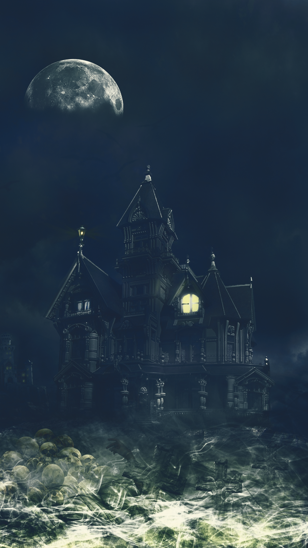 Scary House Wallpaper for Phone