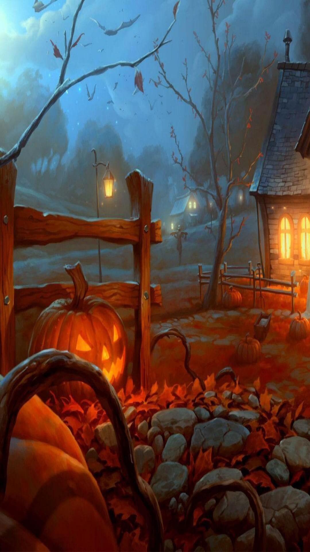 1080×1920 HD spooky halloween mobile phone wallpaper. Free Phone Wallpaper For Mobile Cell Background
