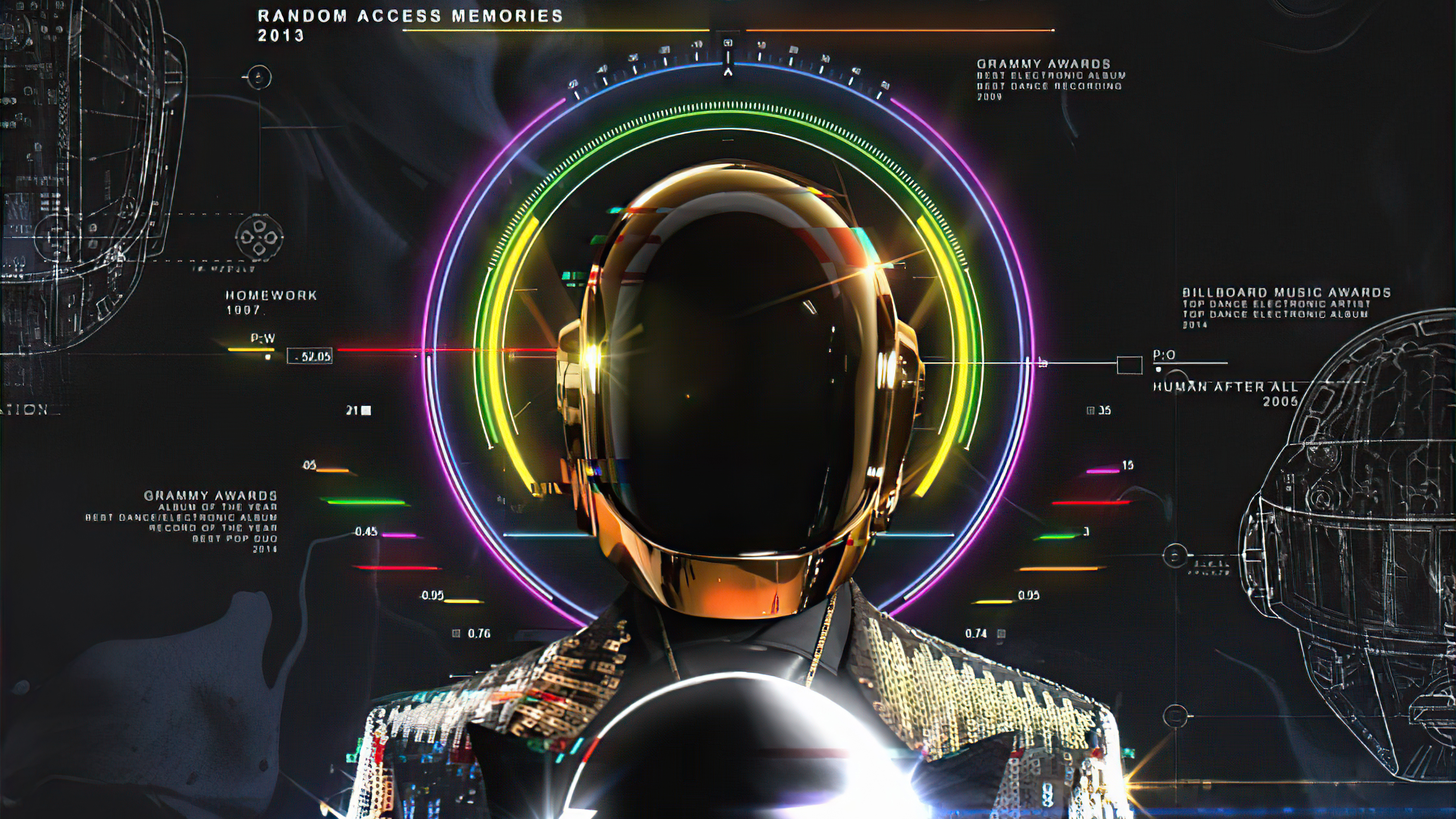 Music Daft Punk 4k Ultra HD Wallpaper by Yadvender Singh Rana