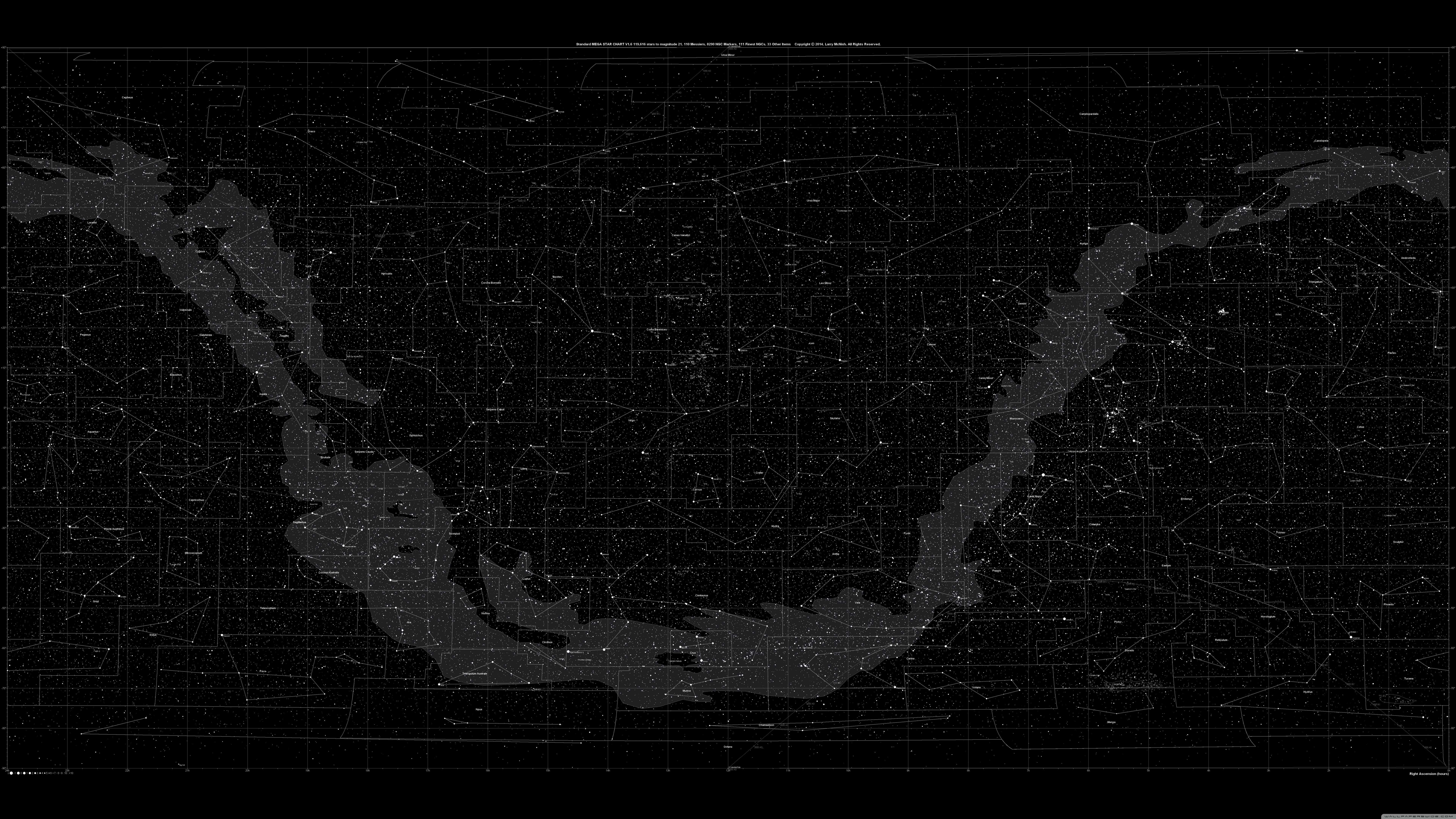 Star Chart UHD 8K Wallpaper