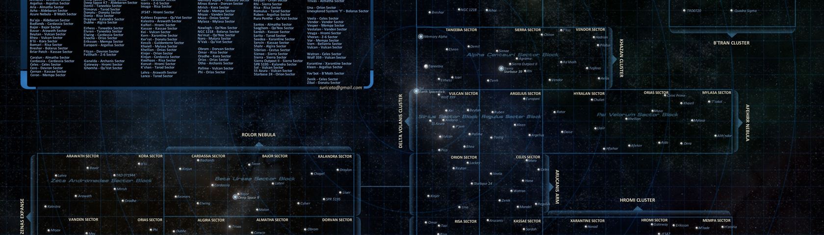 Star Trek Galactic Star Chart • Image • WallpaperFusion by Binary Fortress Software