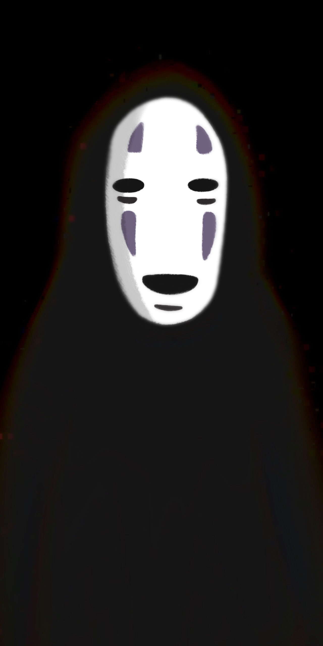 Aesthetic Spirited Away Wallpaper Face Kaonashi Black Wallpaper