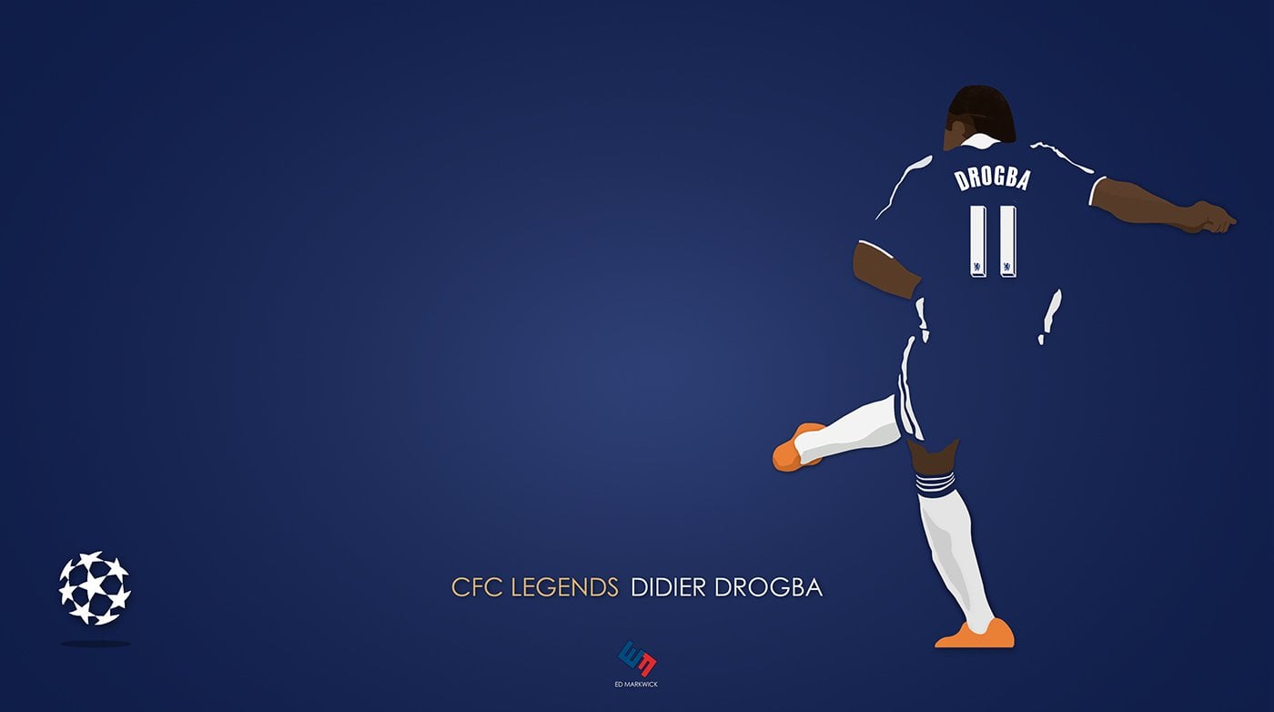 CFC Legends Artwork Didier Drogba