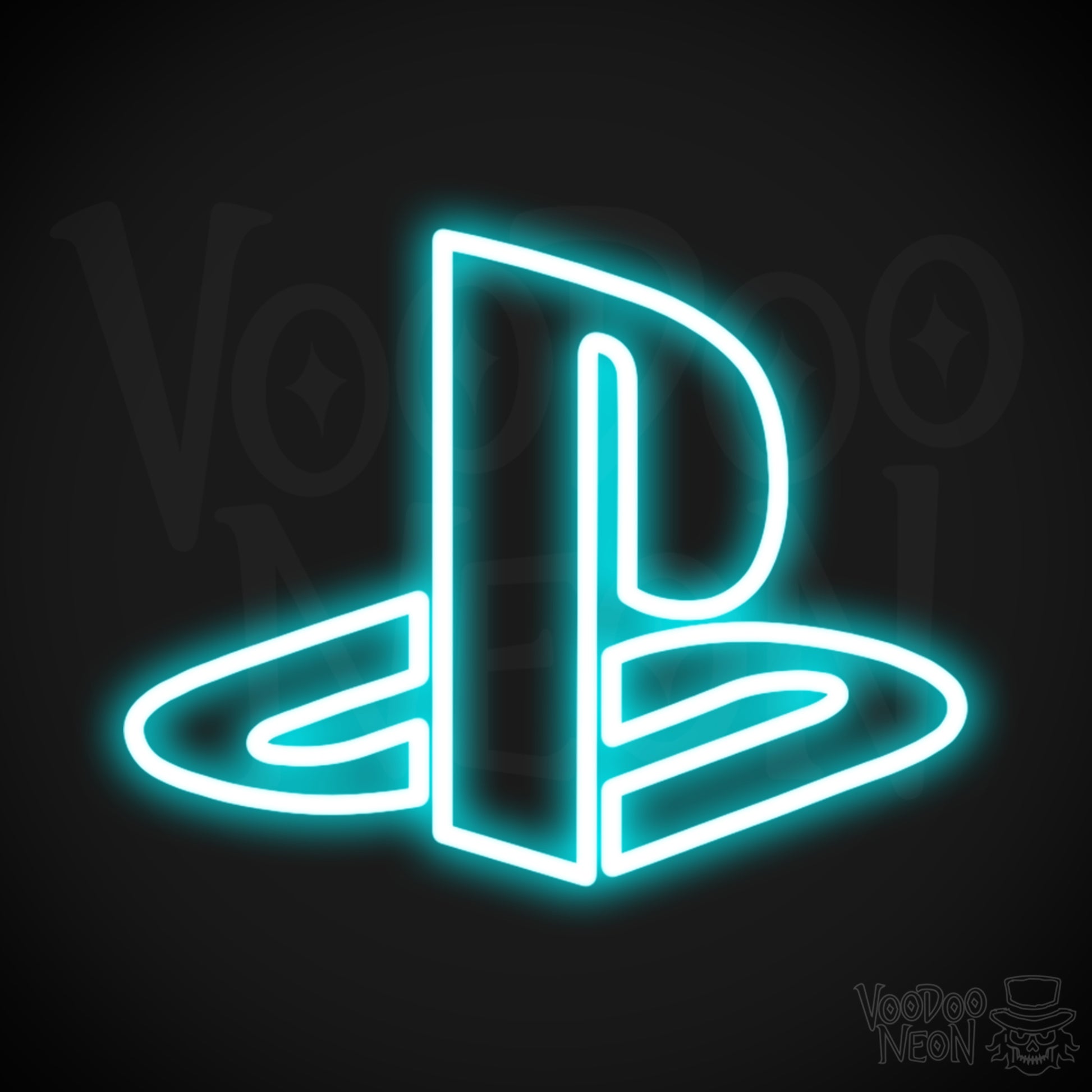 Playstation Neon Sign. Neon Playstation Sign. VOODOO NEON®