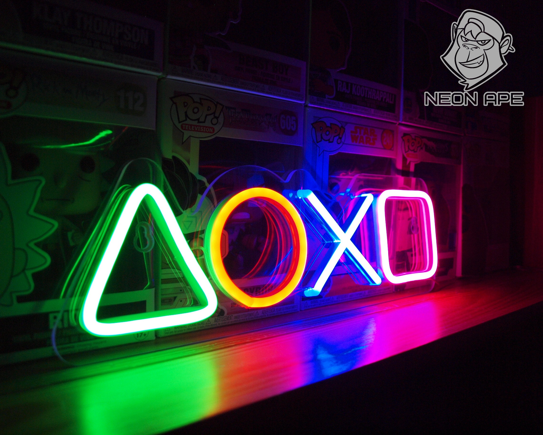 Playstation Neon Led Sign Custom Neon Sign Neon Sign Game