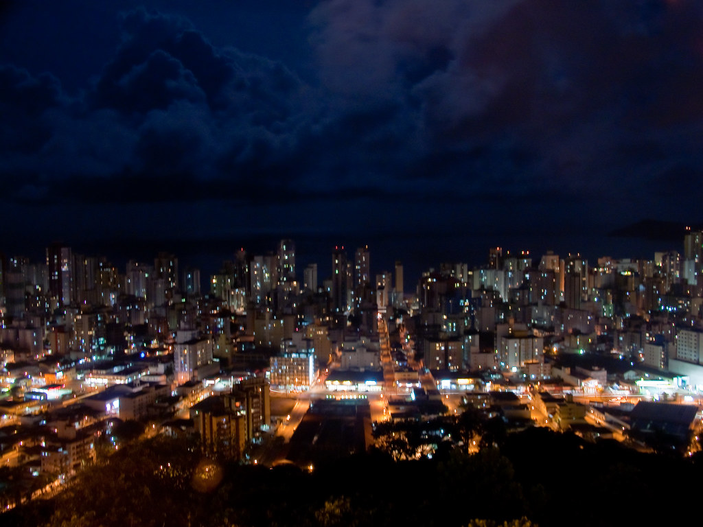 Balneario Camboriu at night. Balneario Camboriu, Brazil