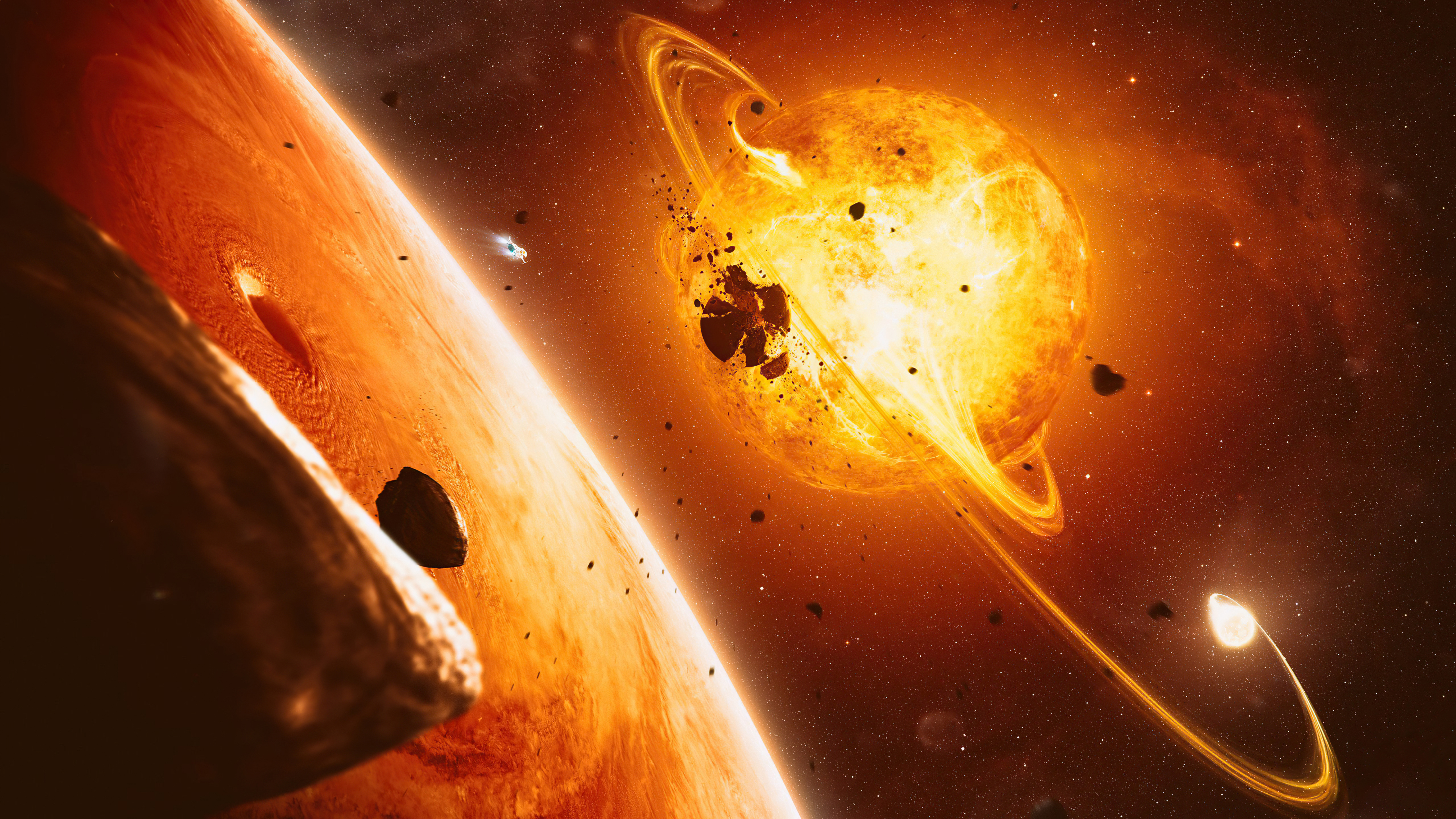 Stars Space Sun 5k 5k HD 4k Wallpaper, Image, Background, Photo and Picture