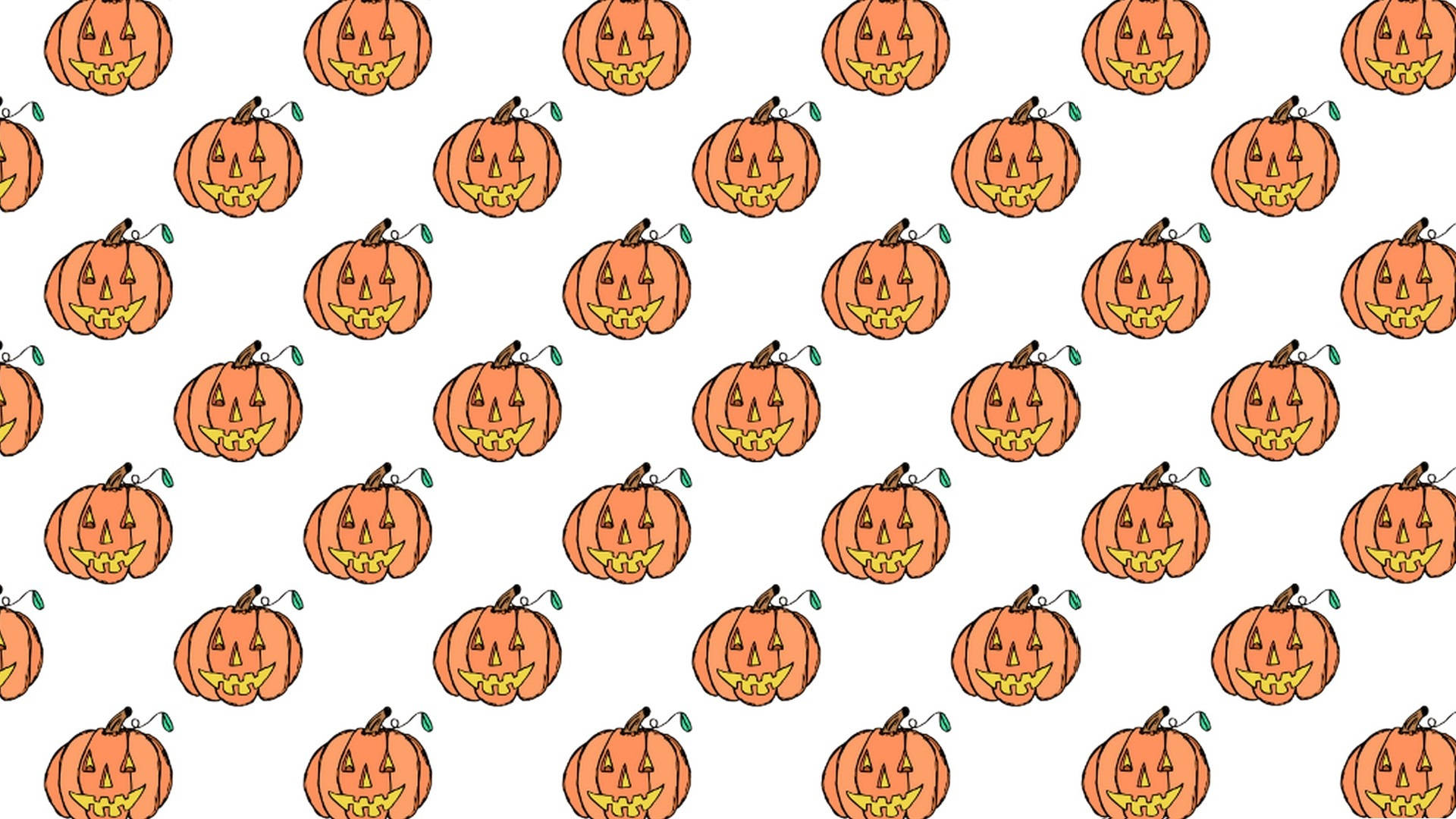 Download Cute Aesthetic Halloween Classic Pumpkins Wallpaper