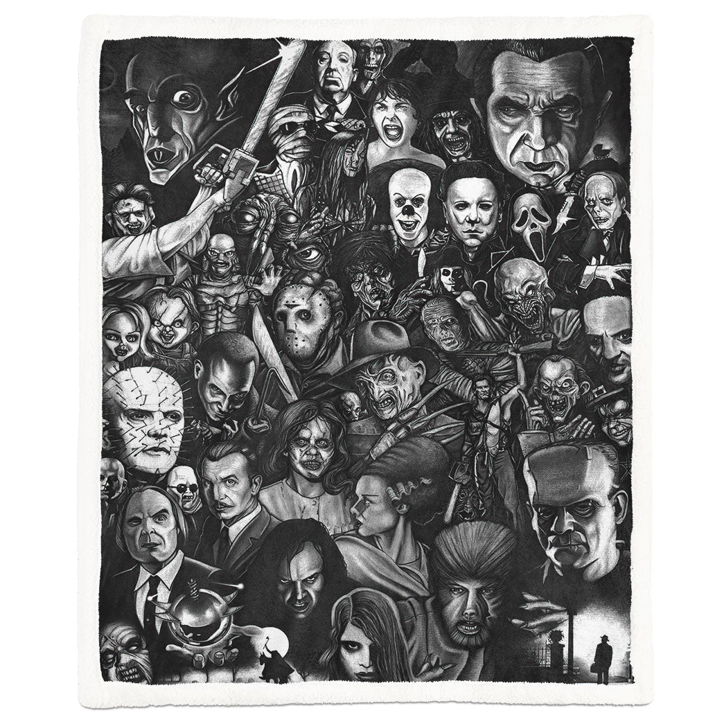 Gearhumans 3D Halloween Classic Horror Movie Characters Custom Blanket