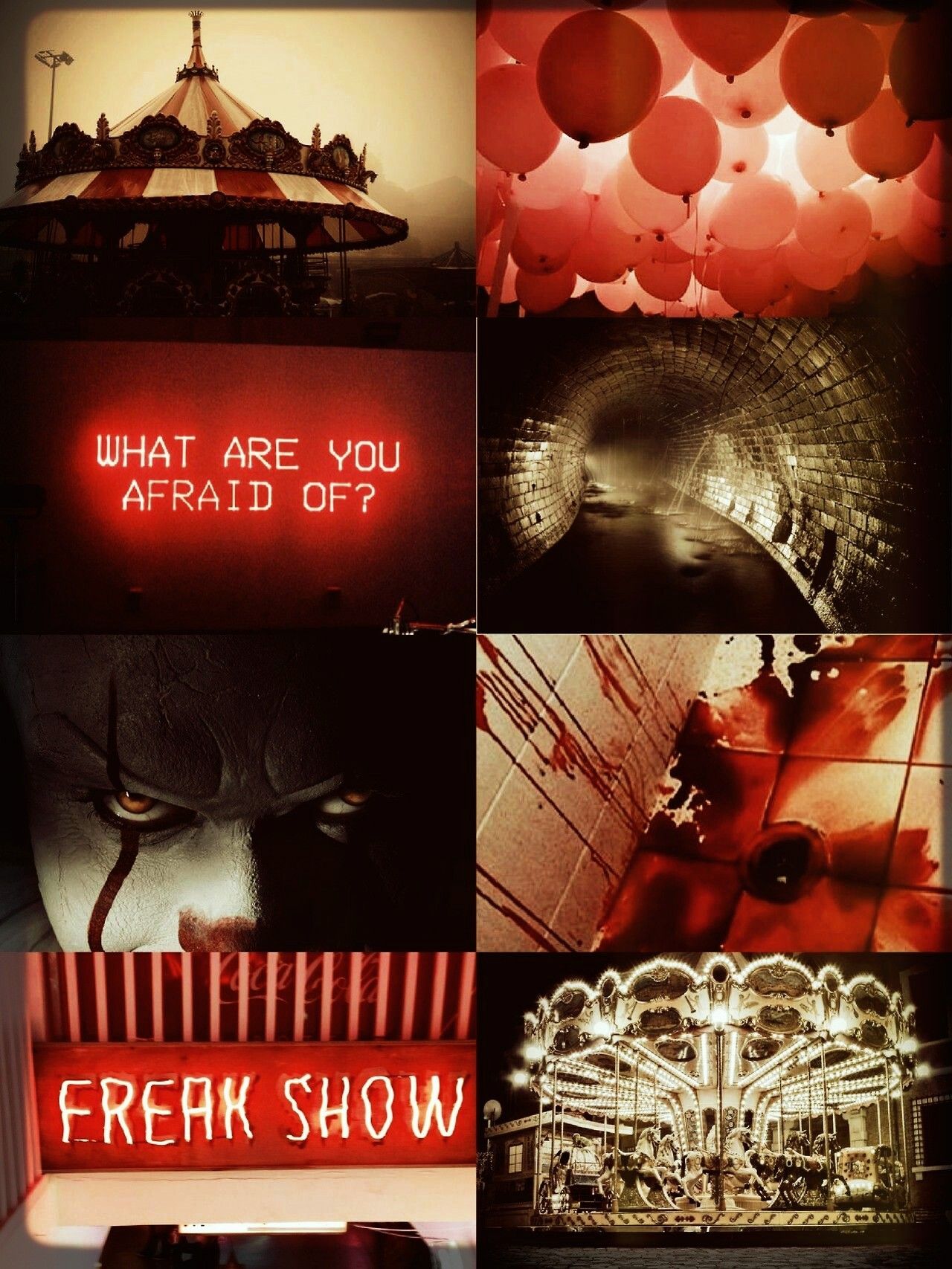 Halloween Collage. Horror movie icons, Horror movie art, Pennywise the dancing clown