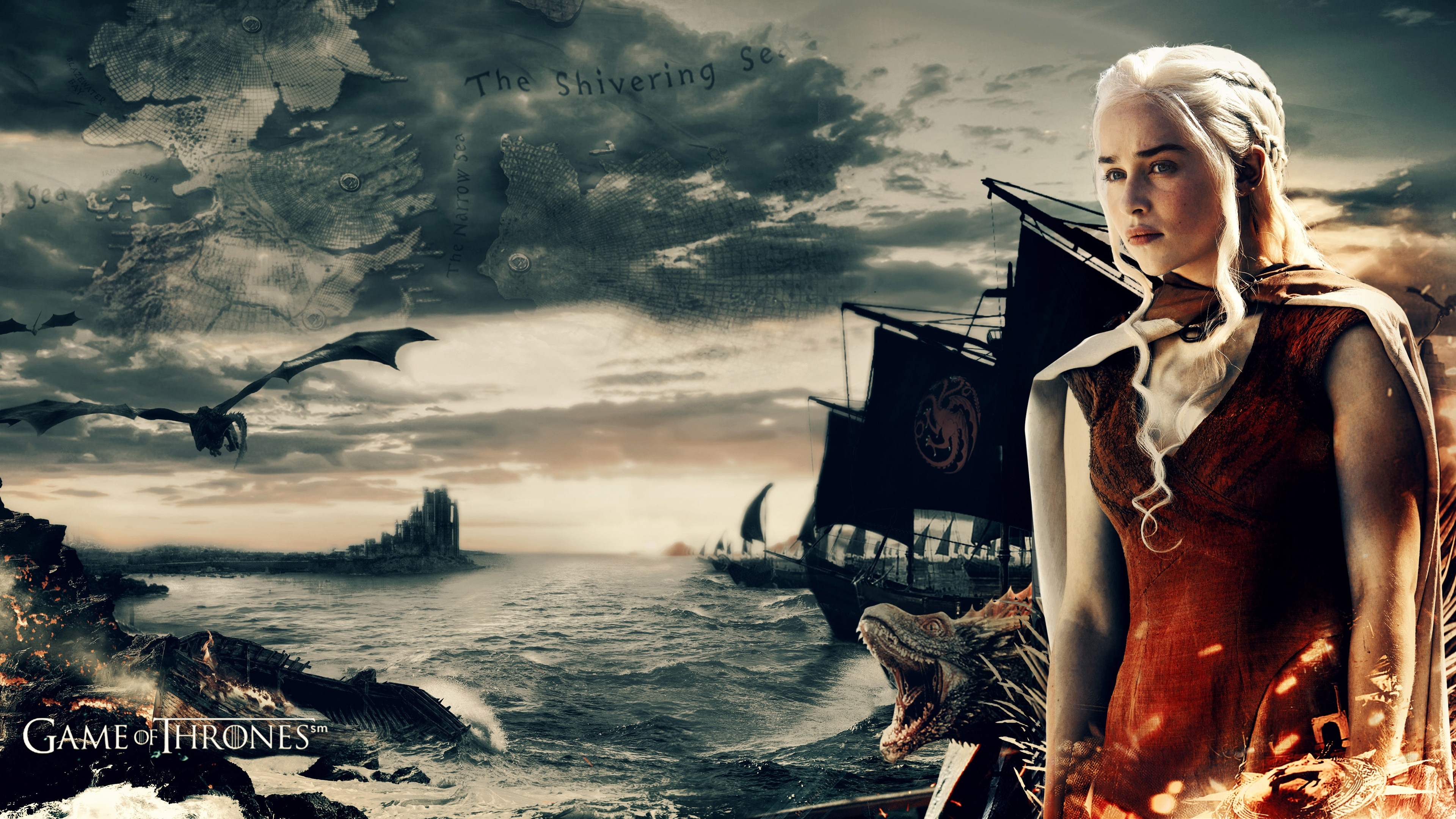 4K Mad Queen Daenerys Targaryen Background HD Wallpaper 41242