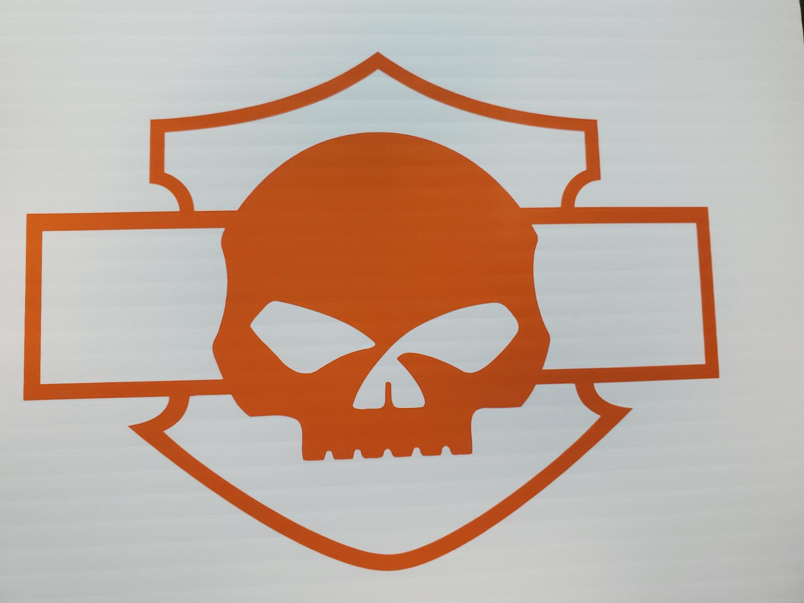 Harley Davidson Bar & Shield Willie G Skull Vinyl Decal Logo 3 colors to choose