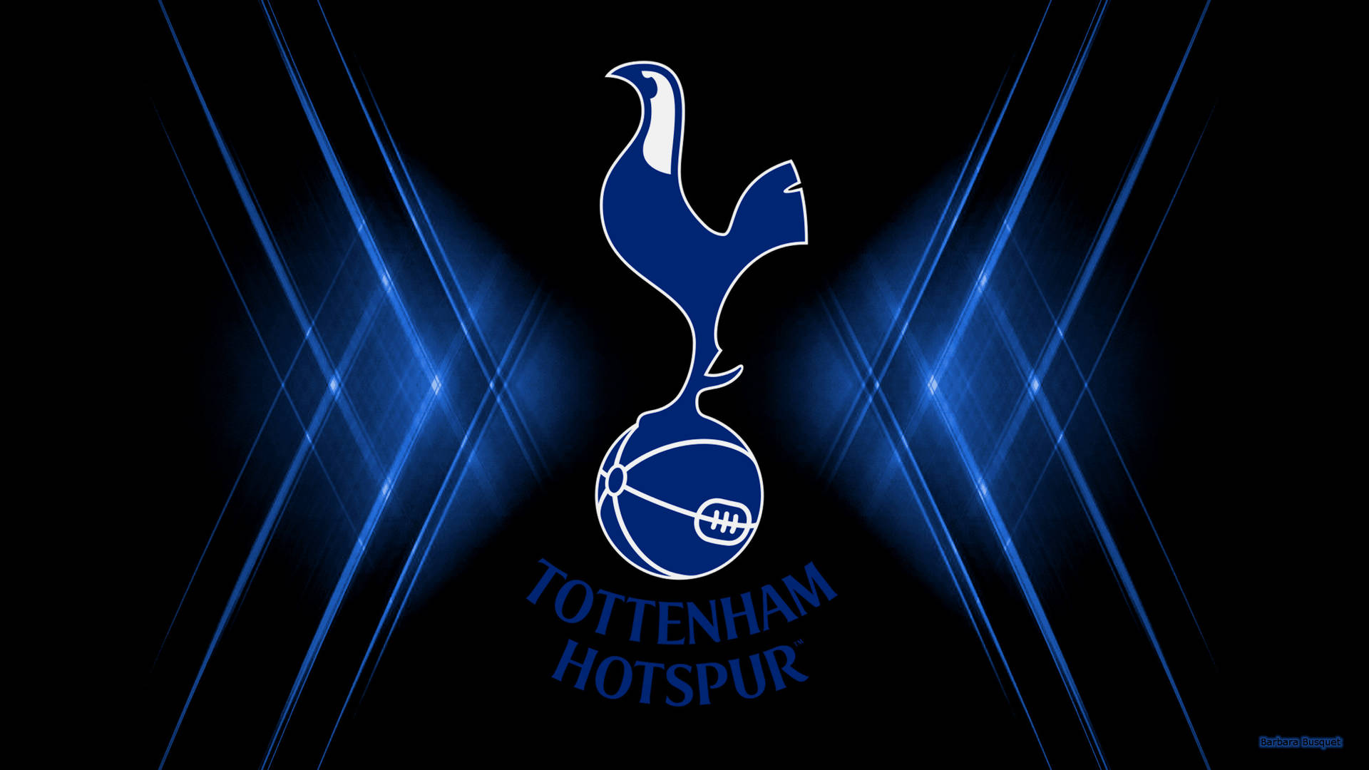 Download Black And Blue Tottenham Hotspurs FC Desktop Wallpaper