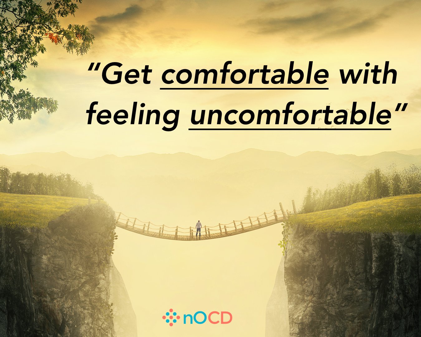 NOCD recovery tip of the day: In order to get better, you MUST allow yourself to fully feel the anxiety. Learn to enjoy those anxious and stressful emotions that