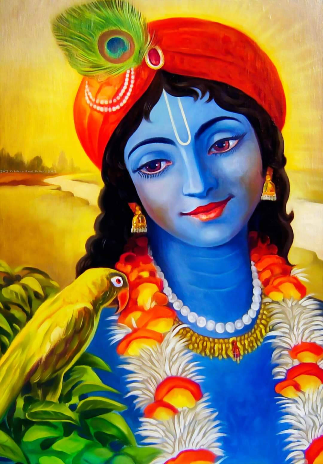 Download Krishna HD Red Eye Wallpaper