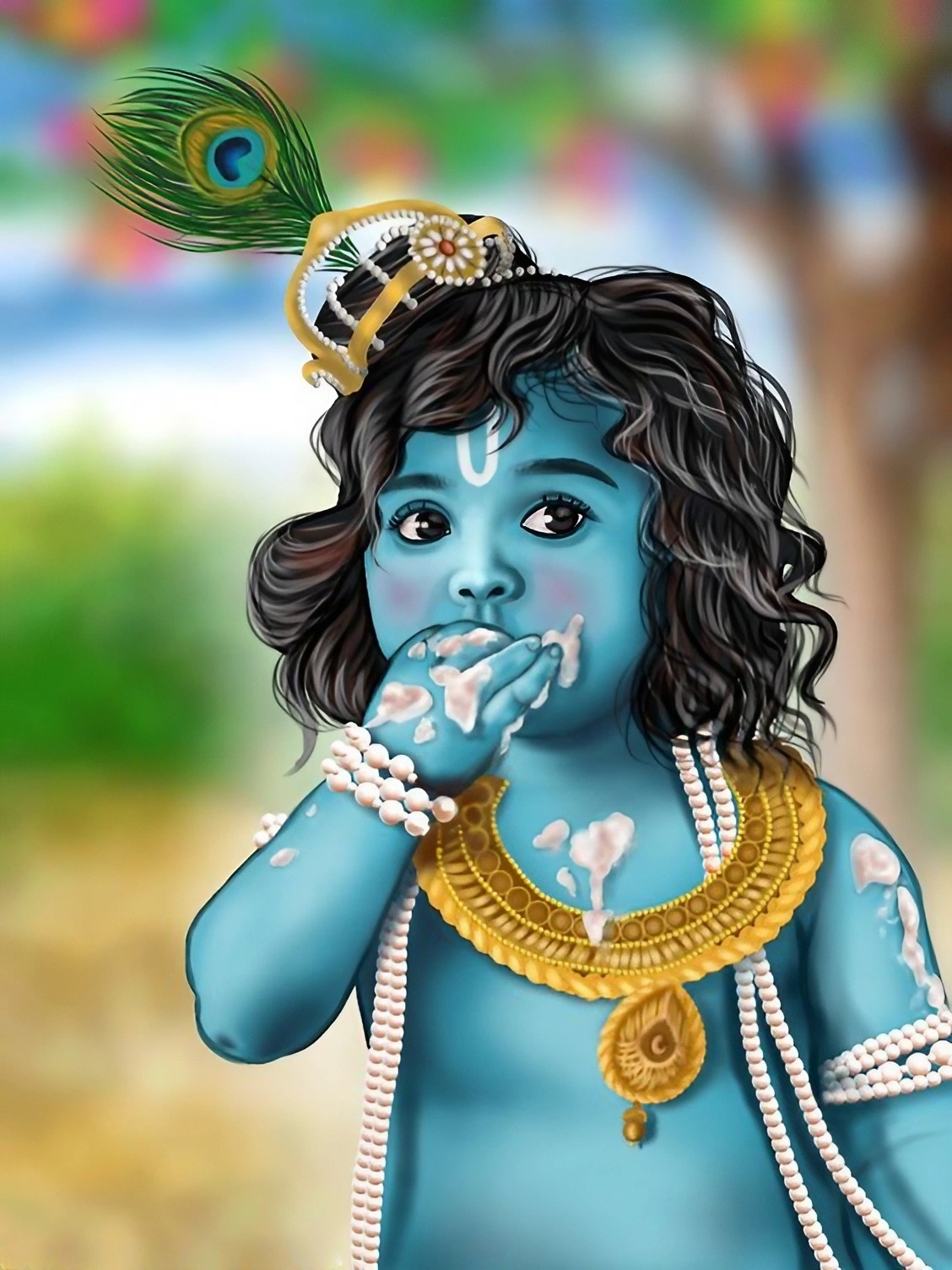 Little krishna HD Wallpaper Download