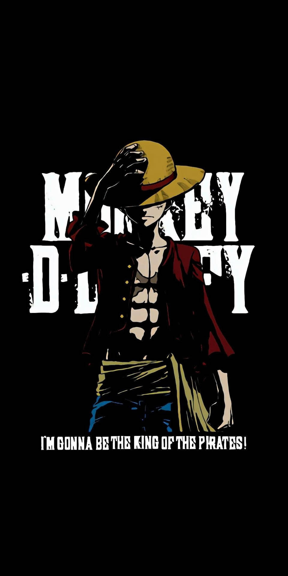 Download Luffy PFP One Piece Post Time Skip With Quotes Wallpaper