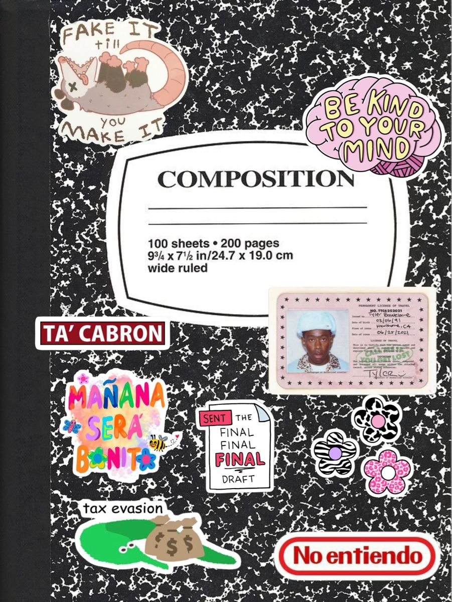 composition notebook cover. Composition notebook covers, Hello kitty iphone wallpaper, Cartoon wallpaper iphone
