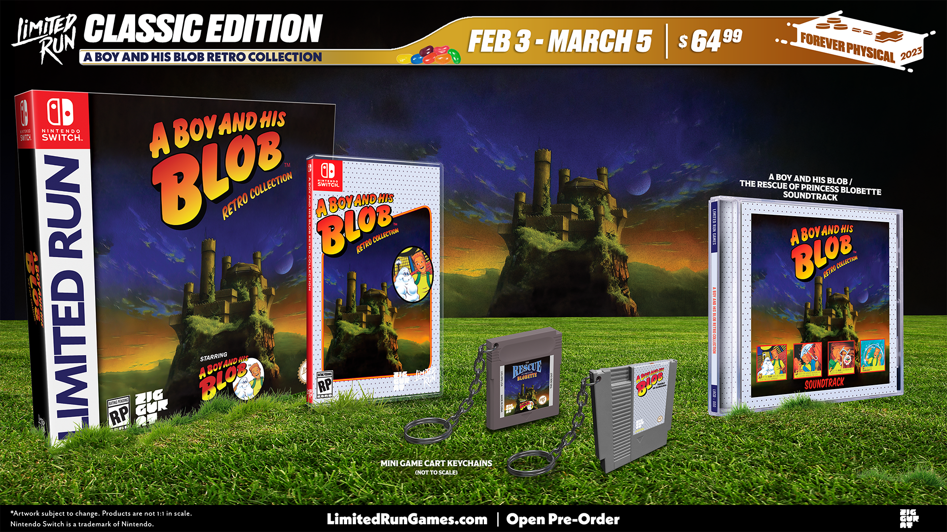 Switch Limited Run, A Boy and His Blob Retro Collection Collector