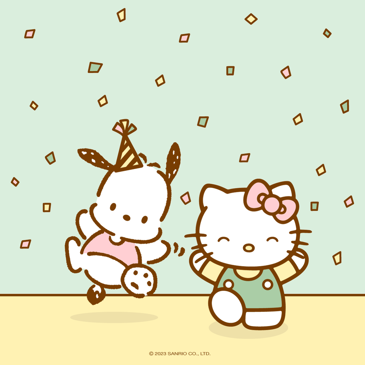 Hello Kitty birthday to the most playful pup, Pochacco!