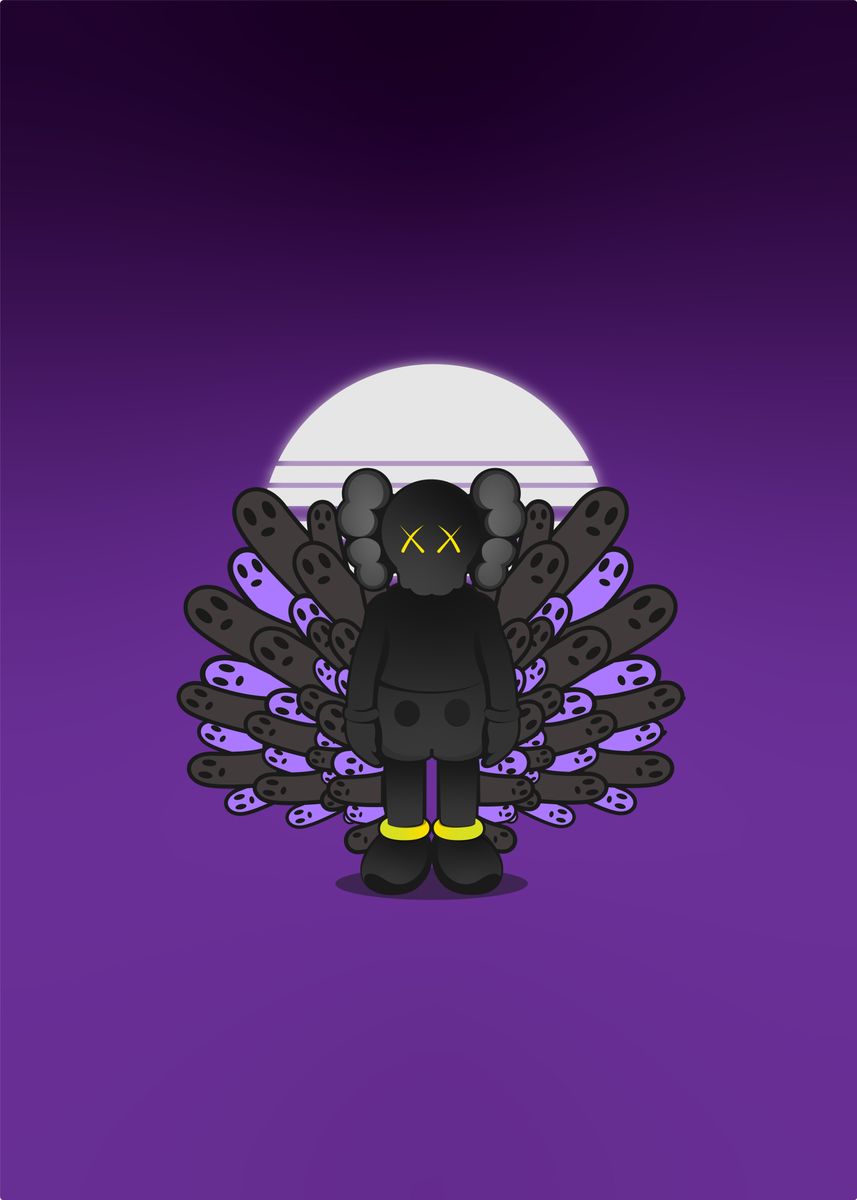 Kaws's spooky night ' Poster