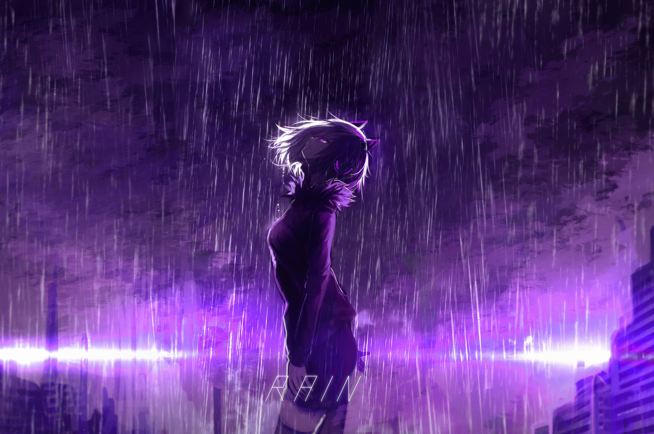 Purple Rain Chromebook Pixel HD 4k Wallpaper, Image, Background, Photo and Picture
