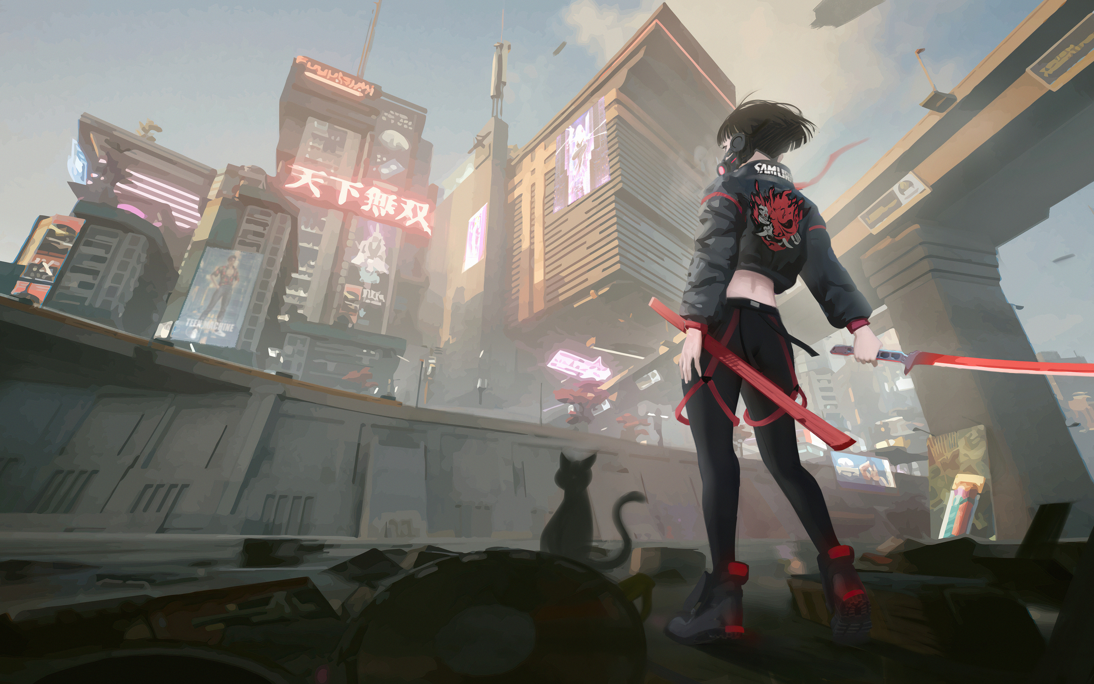 Cyberpunk 2077 Samurai Girl 5k 4k HD 4k Wallpaper, Image, Background, Photo and Picture