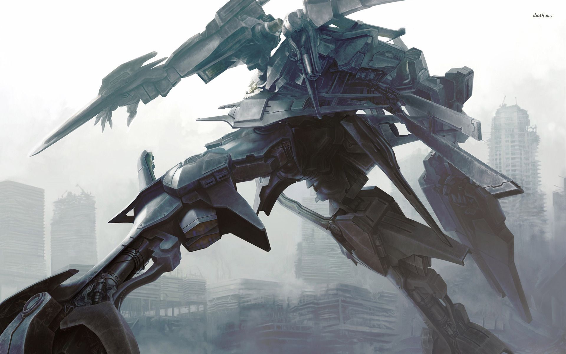 Silent Line Armored Core HD Wallpaperwide HD 1920x1200PX Raven Silhouette. Armored core, Armor concept, HD wallpaper