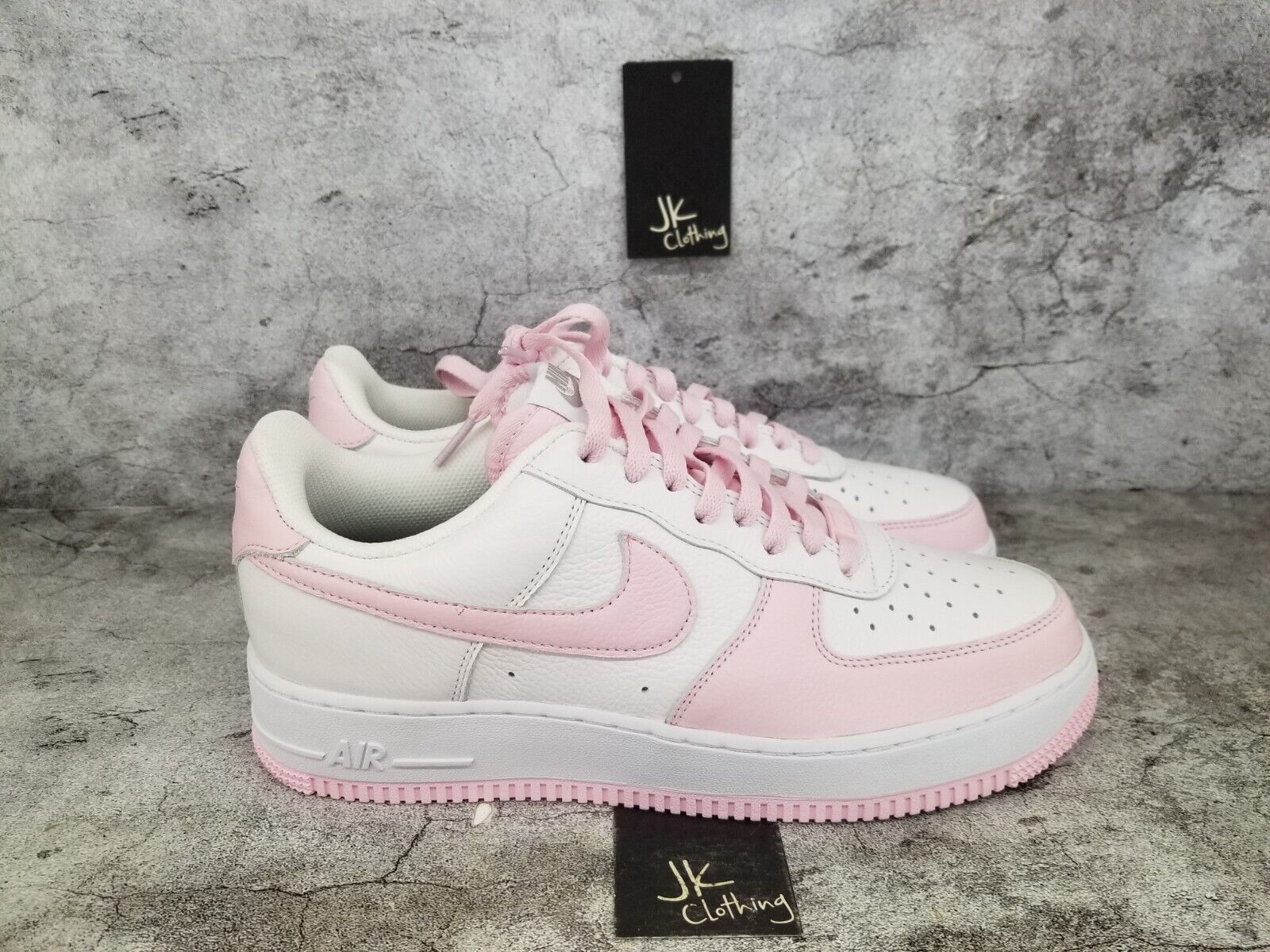 Women's Size 10.5 Nike AF1 Air Force 1 Low ID By You Pink White NEW Dv3907 900