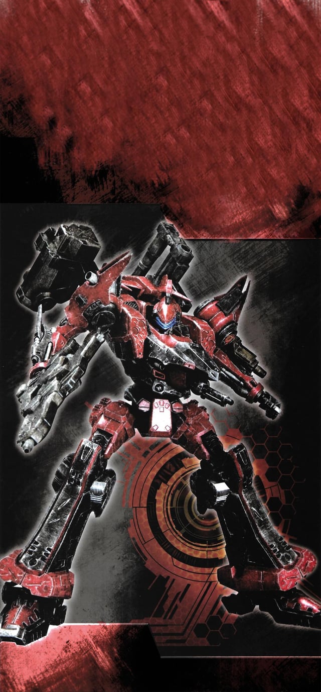 I made Armored Core wallpaper for my iPhone using image I found around and adapted them