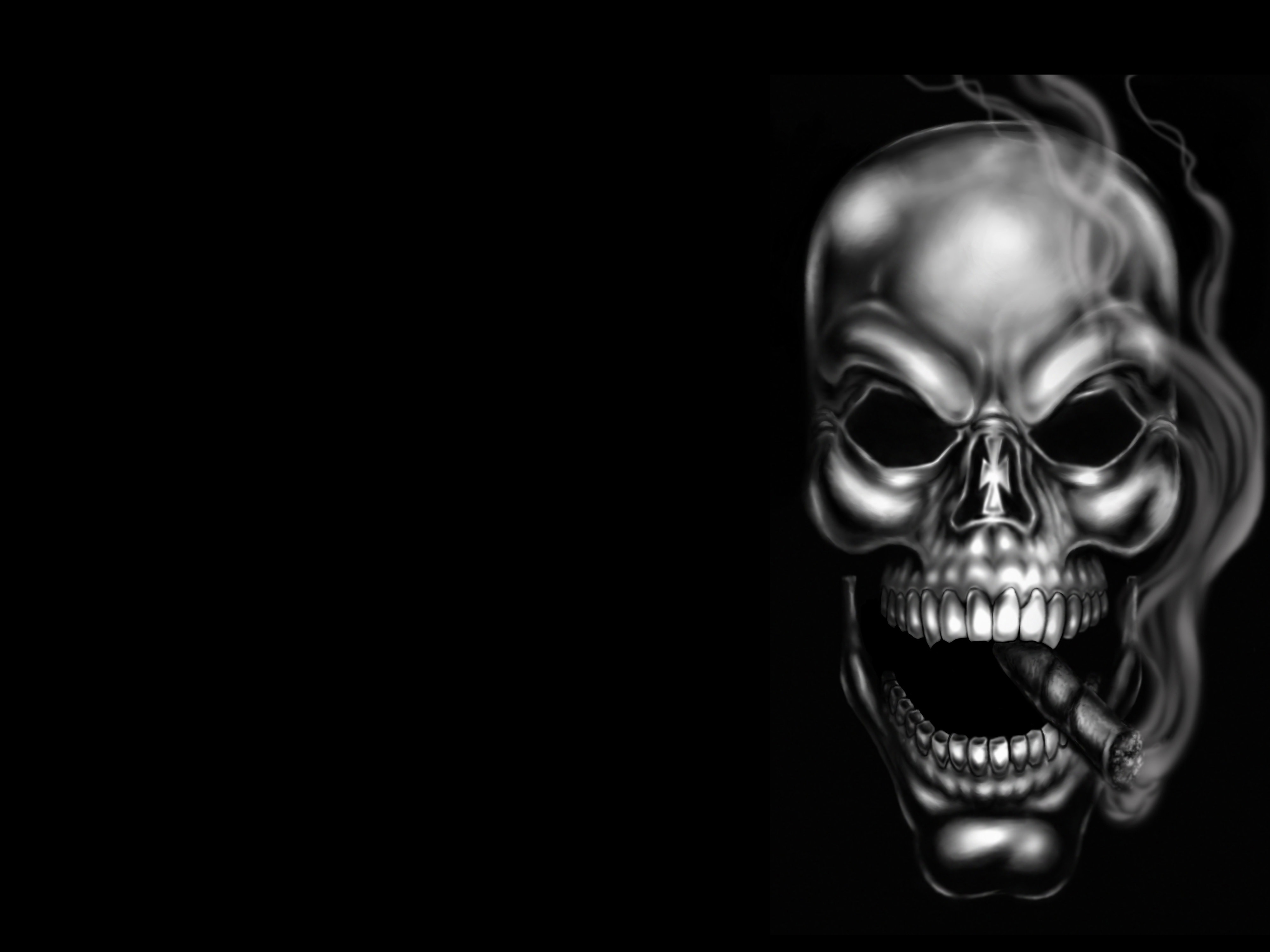 Download Dark Skull 4k Ultra HD Wallpaper