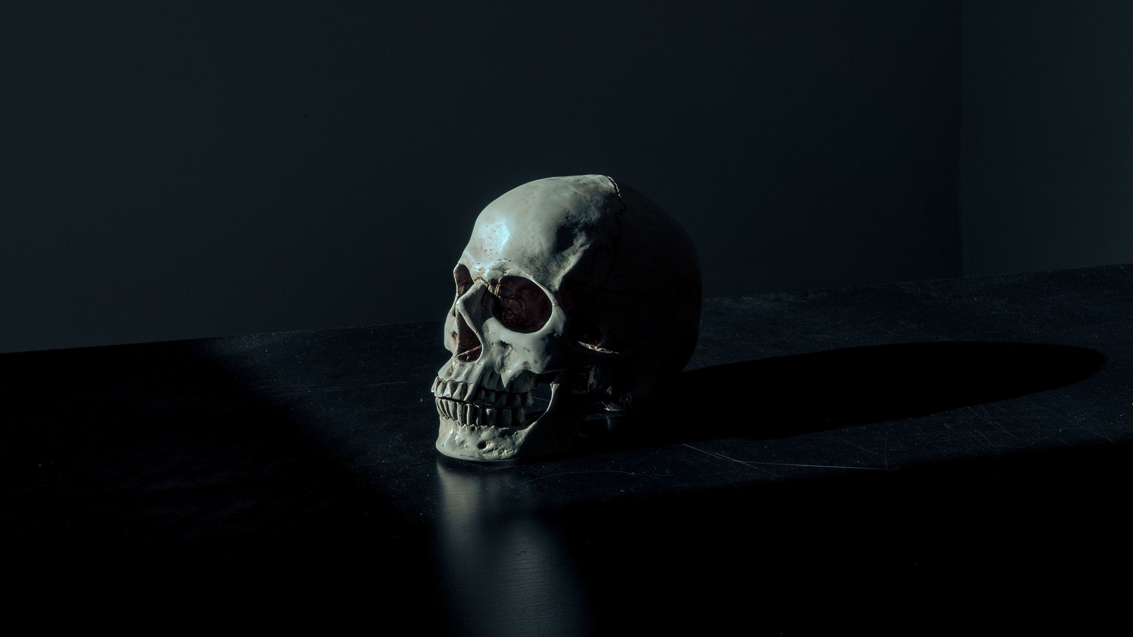 Black Skull Background