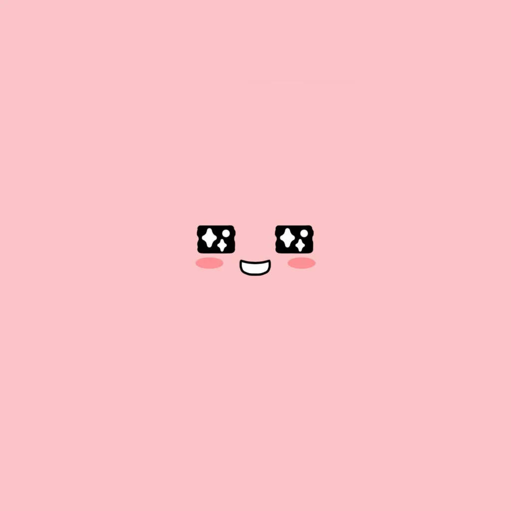 Download iPad Pro Cute Smiley In Pink Wallpaper